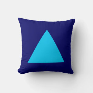 Coussin Couleurs triangles - Sky Blue et Dp Navy
