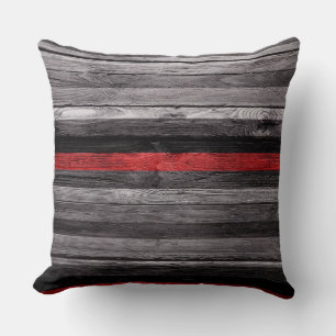 Coussin Couleurs vintages Rayures Bois Look #11