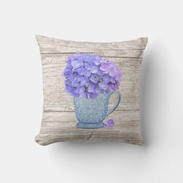 Coussin Country Hydrangea (Recto)