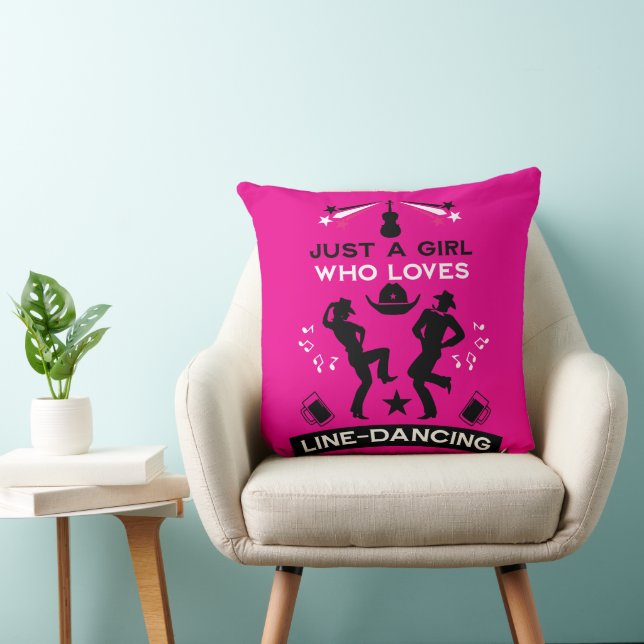 Coussin Country Music Line Dancing (Chaise)