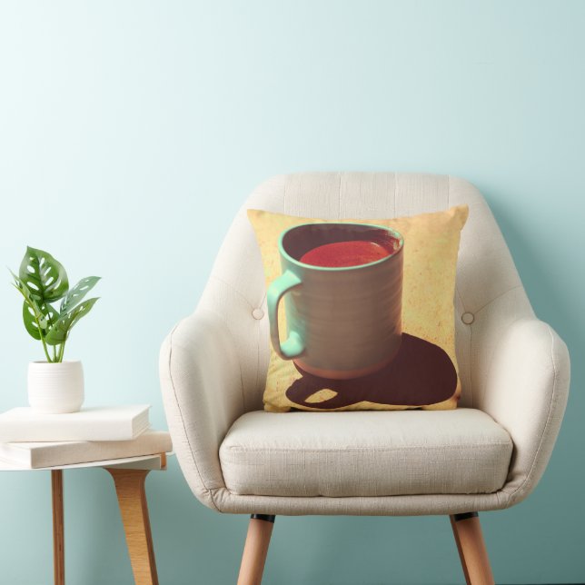 Coussin Coupe de Mug de mousse riche en café turc (Chaise)