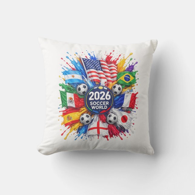 Coussin Coupe du monde de football 2026 (Recto)