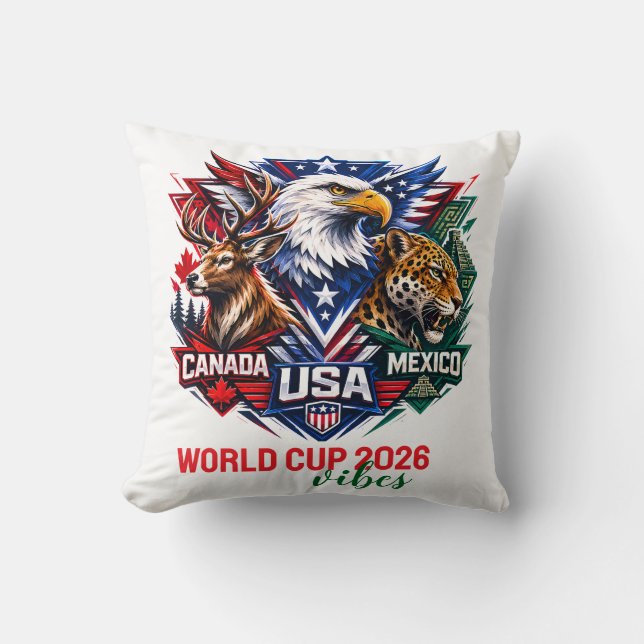 Coussin Coupe du monde d'harmonie faunique tribale 2026  (Recto)