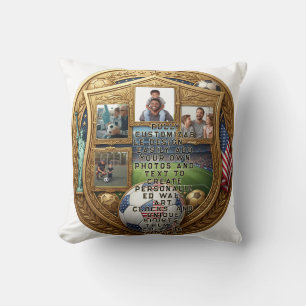 Coussin Coupe du Monde Famille personnalisée
