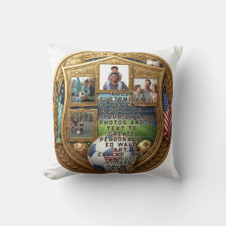 Coussin Coupe du Monde Famille personnalisée