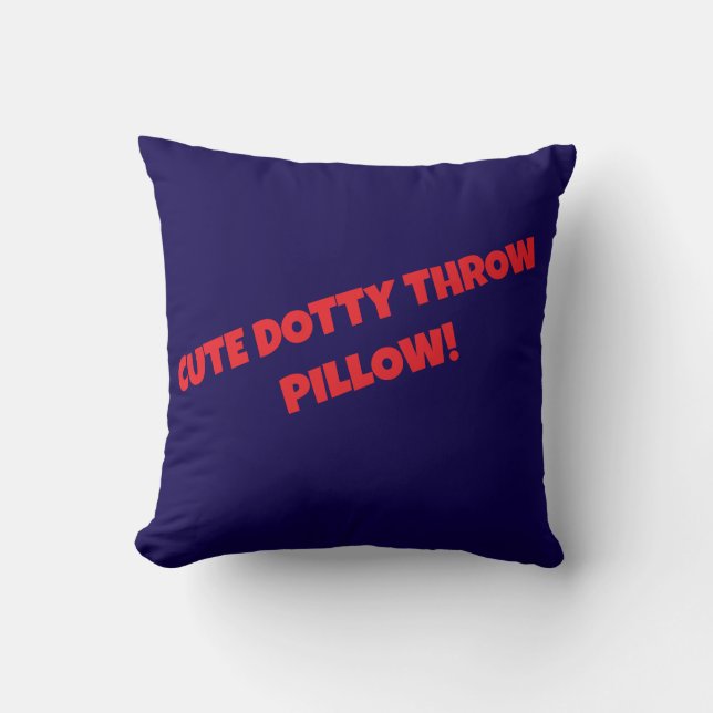 COUSSIN COUPER DOTTY THROTHE PILLOW! (Recto)