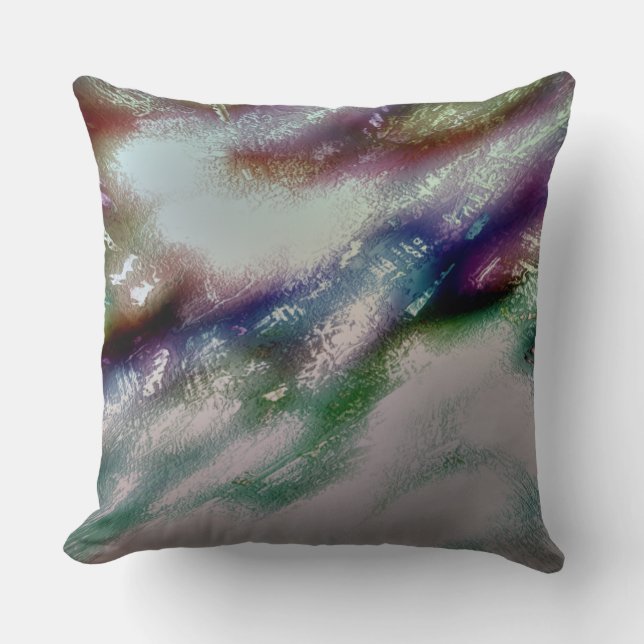 Coussin Couper la texture de couleur brute et le ton peint (Recto)