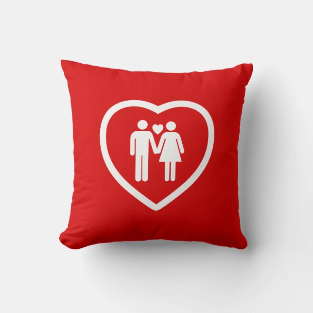 Coussin Couple amoureux (Recto)