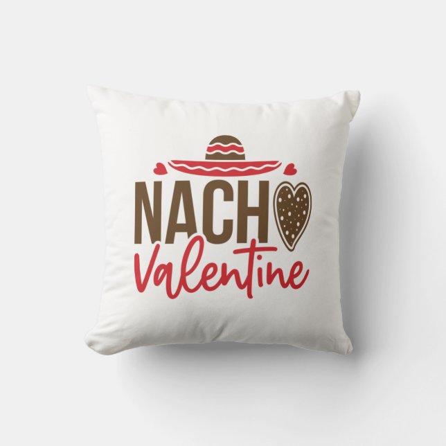 Coussin Couple Cadeau Nacho Valentine (Recto)
