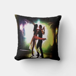Coussin Couple Dancing Watercolor