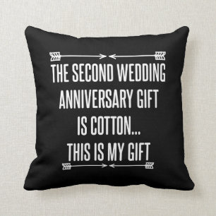 Coussin Couple de 2 ans Mariage