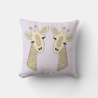 Coussin Couple de girafes