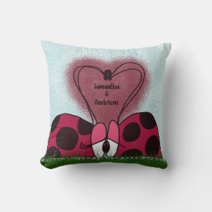 Coussin Couple de Ladybug mignon