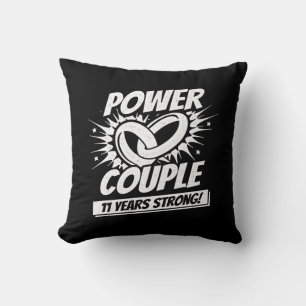 Coussin Couple Marié 11 Ans - 11ème Anniversaire de Mariag