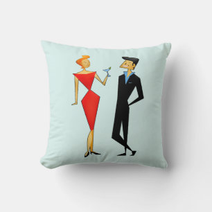 COUSSIN COUPLE RÉTRO 1960