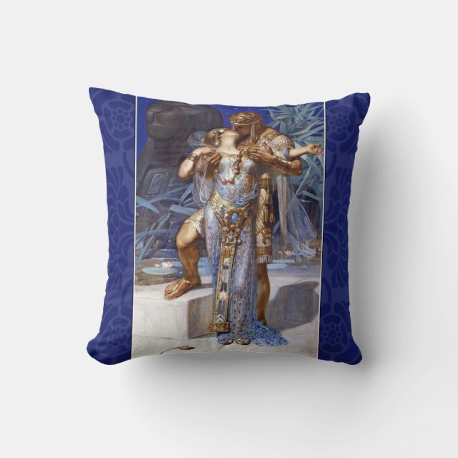 Coussin couple romantique vintage anthony cléopâtre classi (Recto)