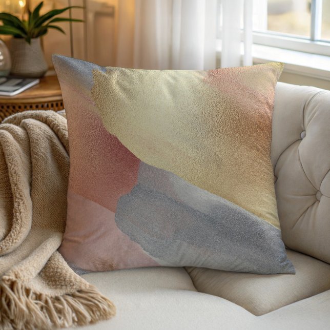 Coussin Coups de pinceau à l'aspect scintillant (Créateur téléchargé)