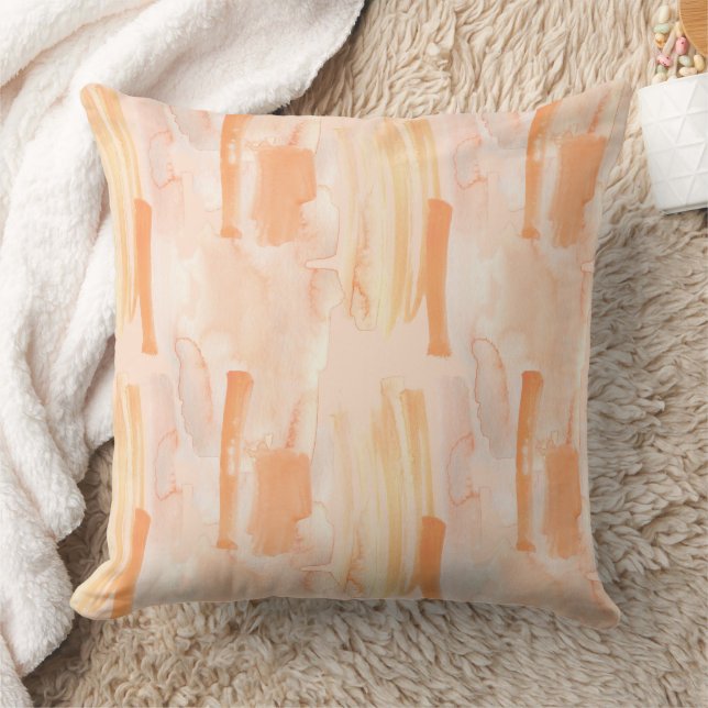 Coussin Coups de pinceau aquarelle abstraits (Couverture)
