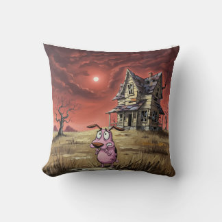 Coussin courage chien lâche