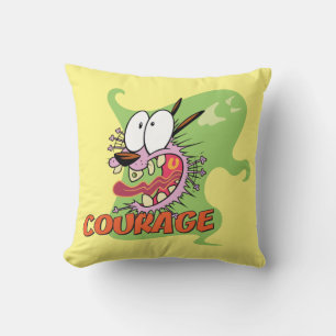 Coussin Courage du chien lâché   Graphique fantôme