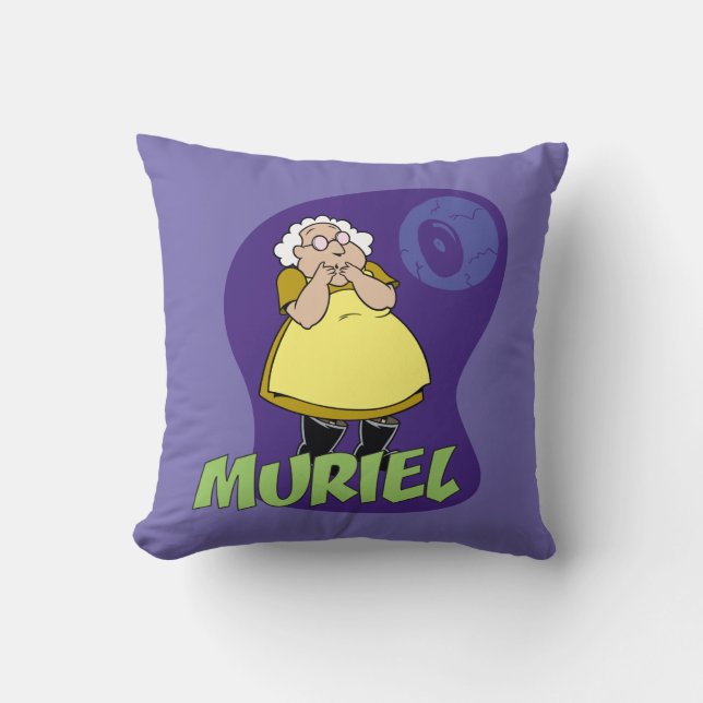 Coussin Courage du chien lâché | Muriel Graphic (Recto)