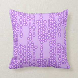 Coussin Courant des bulles, nuances de lavande
