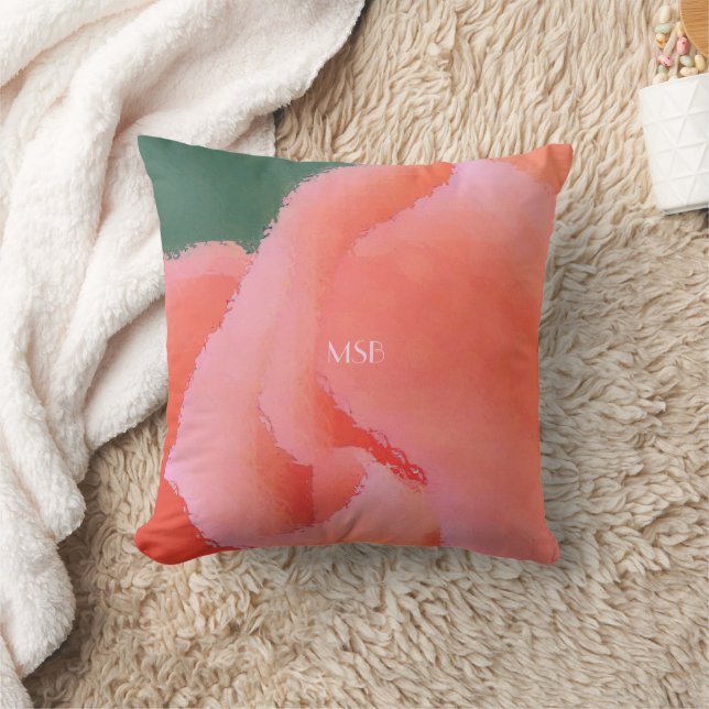 Coussin Courbes et plis saumons (Couverture)