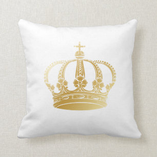 Coussin Couronne brillante de cru d'or
