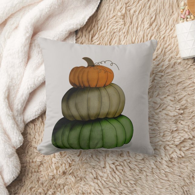 Coussin Couronne de citrouille amusante et heureuse d'Hall (Couverture)