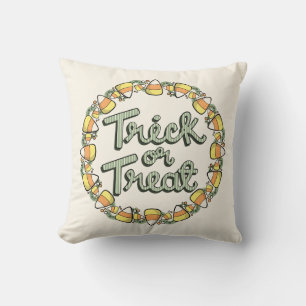 Coussin Couronne de maïs en bonbons « Trick Or Treat » déc