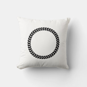 Coussin Couronne feuille Black Laurel