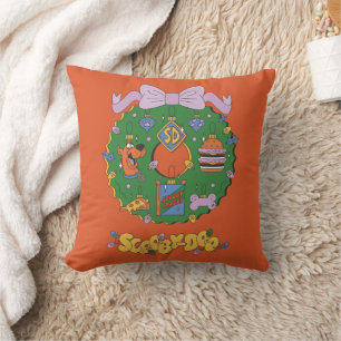 Coussin Couronne graphique de snack de vacances de Scooby-
