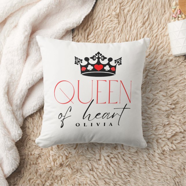 Coussin Couronne Queen personnalisée (Couverture)