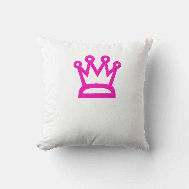 Coussin Couronne rose (Recto)