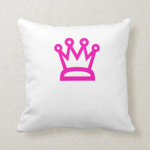 Coussin Couronne rose
