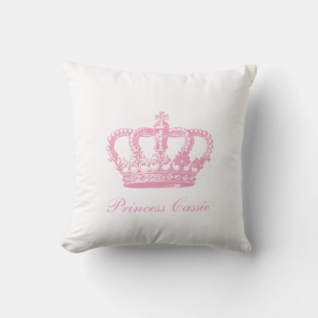 Coussin Couronne rose (Recto)