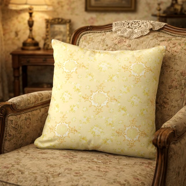 Coussin Couronnes florales avec motif de centres de roses (Créateur téléchargé)
