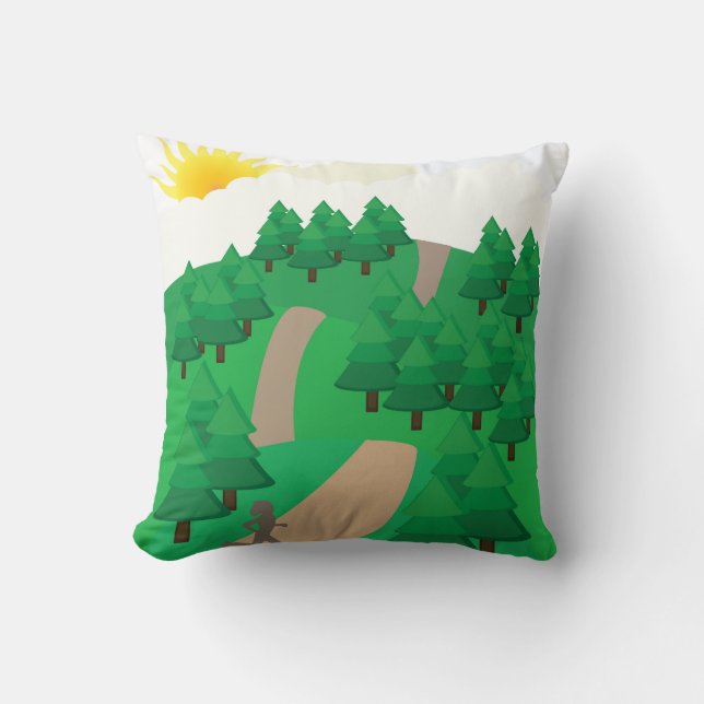 Coussin Course à l'extérieur (Recto)