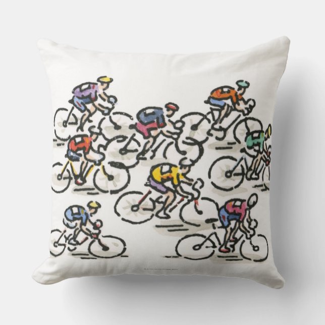 Coussin Course à vélo (Recto)