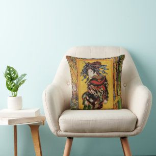 Coussin Courtisane japonaise Oiran par Vincent van Gogh