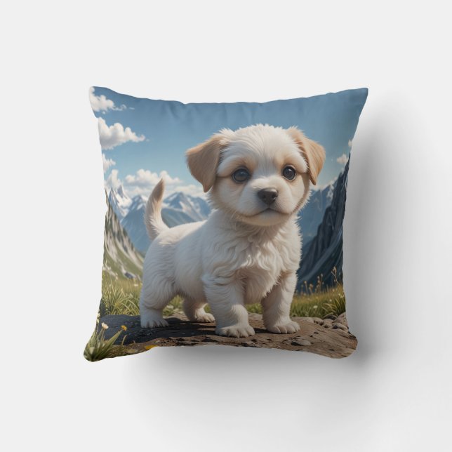 Coussin coussin à chiot mignon (Verso)