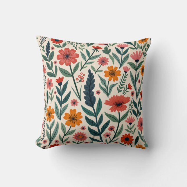 Coussin coussin à fleurs (Recto)