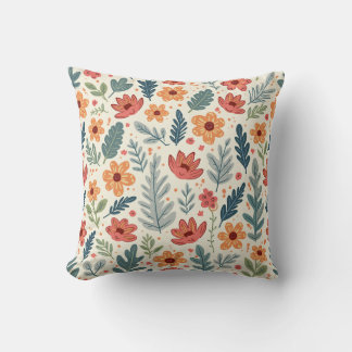 coussin coussin à motif floral