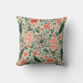 coussin coussin à motif floral
