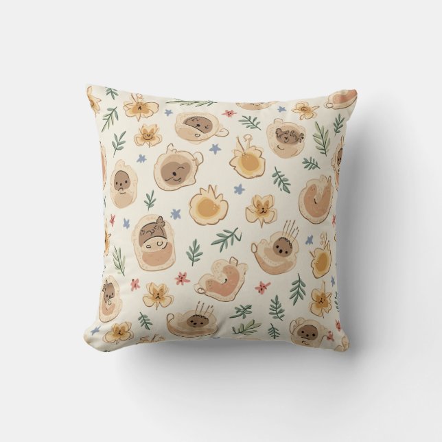 coussin coussin avec motif mignon (Recto)