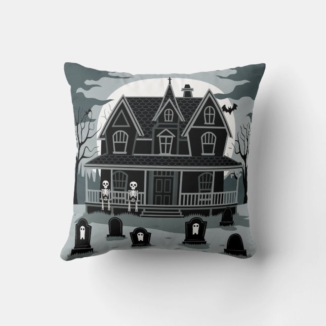 Coussin coussin carré pour Halloween(3) (Verso)