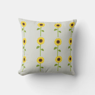 Coussin "Coussin carré tournesol caressé par le soleil"