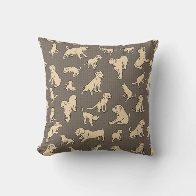 coussin coussin chien mignon (Recto)