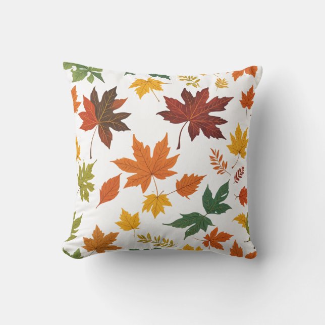 Coussin coussin de feuille d'automne (Recto)