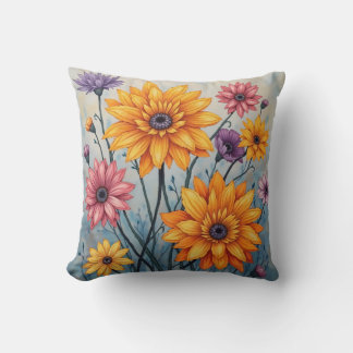 coussin coussin de fleurs de gypse